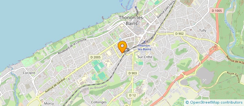 localisation de l'entreprise SOCIETE CHABLAISIENNE D'ETANCHEITE à THONON-LES-BAINS