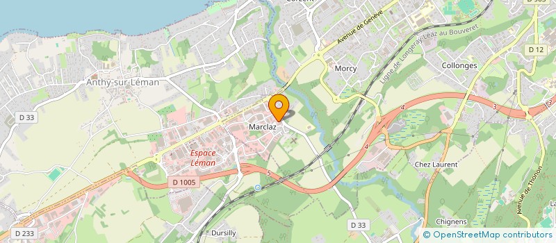 localisation de l'entreprise SOCIETE CHABLAISIENNE DE REVETEMENTS à THONON-LES-BAINS