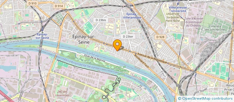 localisation de l'entreprise SOCIETE CHAINE A T à EPINAY-SUR-SEINE