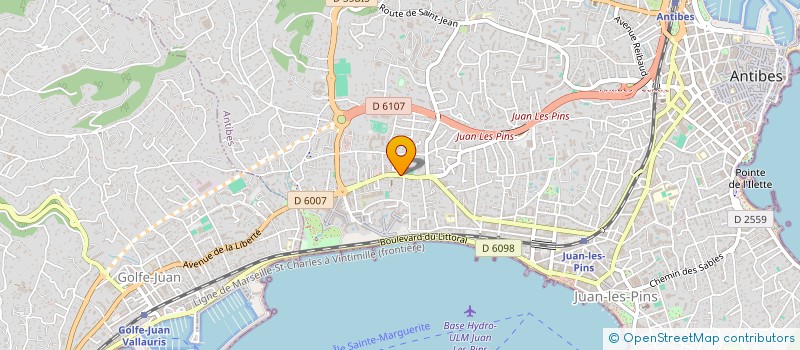 localisation de l'entreprise SOCIETE CHAINE LA ROSERAIE DES MESANGES  ANTIBES