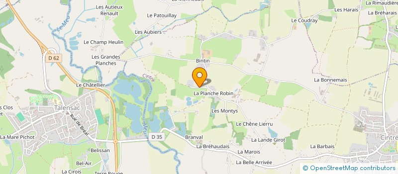 localisation de l'entreprise SOCIETE CHAMA IMMOBILIER  CINTRE