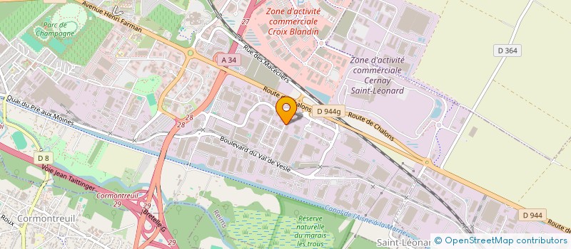 localisation de l'entreprise SOCIETE CHAMPARDENNAISE D'ENTREPRISES ELECTRIQUES à REIMS
