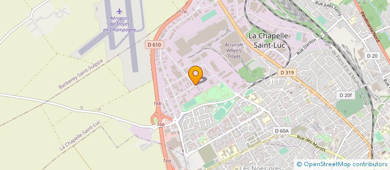 localisation de l'entreprise SOCIETE CHAMPENOISE CHARPENTE à LA CHAPELLE-SAINT-LUC