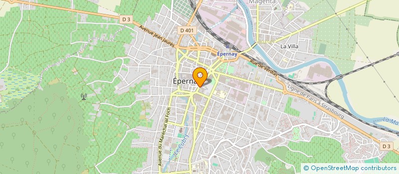 localisation de l'entreprise SOCIETE CHAMPENOISE DE BRICOLAGE à EPERNAY