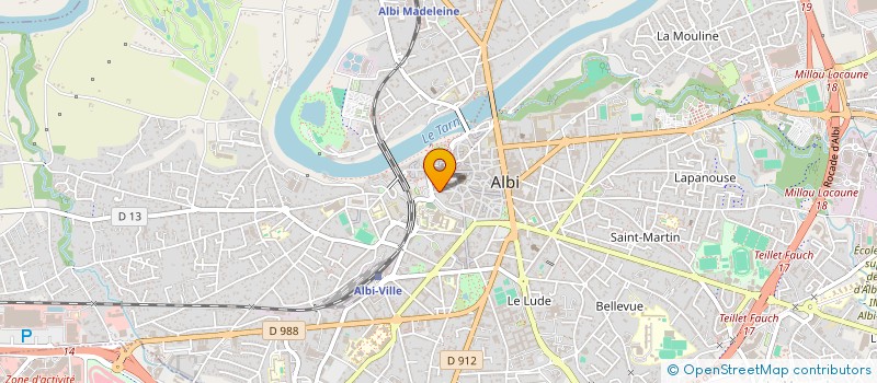 localisation de l'entreprise SOCIETE CHANOINE BIROT à ALBI