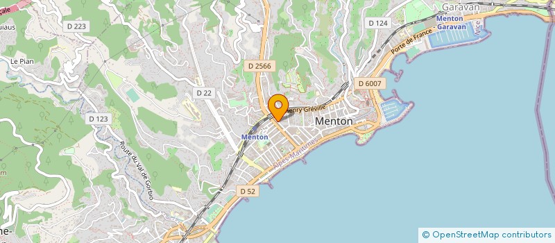 localisation de l'entreprise SOCIETE CHANTLENE  MENTON