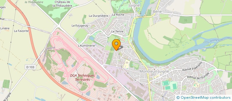 localisation de l'entreprise SOCIETE CHARCUTERIE ANJOU TOURAINE à MONTREUIL-JUIGNE