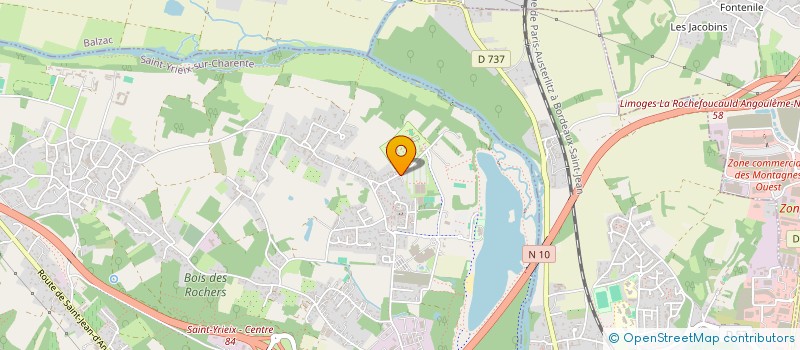 localisation de l'entreprise SOCIETE CHARENTAISE D'APICULTURE SCA à SAINT-YRIEIX-SUR-CHARENTE