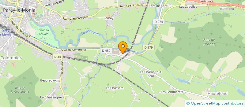 localisation de l'entreprise SOCIETE CHAROLLAISE DE TRAVAUX PUBLICS à HAUTEFOND