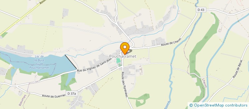 localisation de l'entreprise SOCIETE CHARPENTE OSSATURE BOIS à POUCHARRAMET