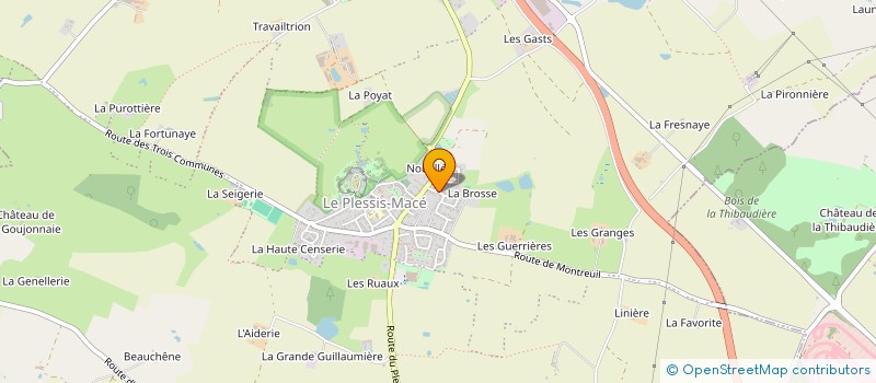 localisation de l'entreprise SOCIETE CHARPENTES PHILIPPEAU à LONGUENEE-EN-ANJOU
