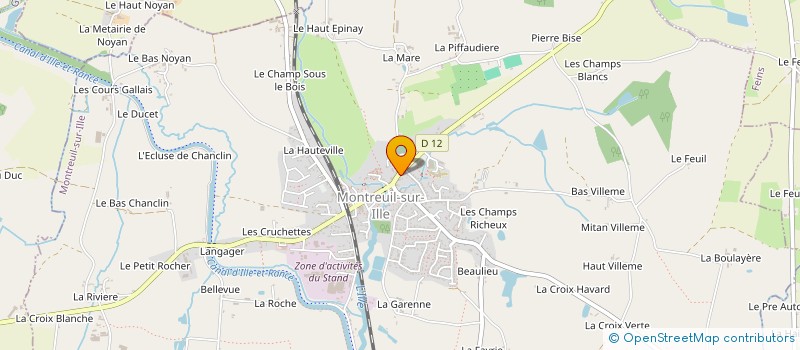 localisation de l'entreprise SOCIETE CHASSE COMMUNALE à MONTREUIL-SUR-ILLE