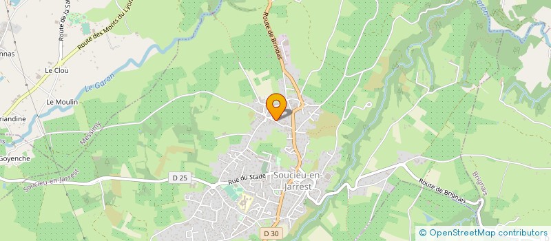 localisation de l'entreprise SOCIETE CHASSE DE MONTROMANT  SOUCIEU-EN-JARREST