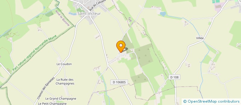 localisation de l'entreprise SOCIETE CHASSE SAINT VICTEUR  SAINT VICTEUR