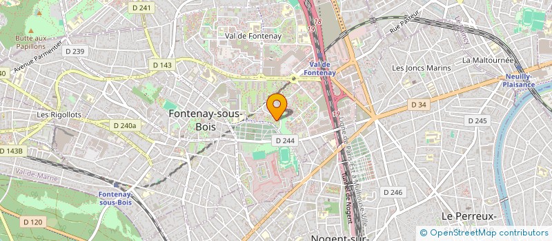 localisation de l'entreprise SOCIETE CHAUD FROID FRANCILIEN  FONTENAY-SOUS-BOIS