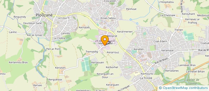 localisation de l'entreprise SOCIETE CHAUFFAGE ET CONFORT  PLOUZANE