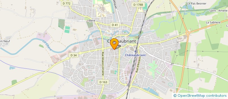 localisation de l'entreprise SOCIETE CHAZE-DOUILLARD à CHATEAUBRIANT