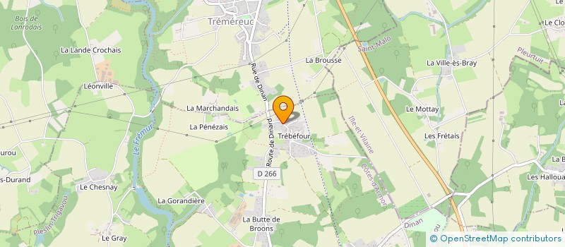 localisation de l'entreprise SOCIETE CHEMIN  PLESLIN-TRIGAVOU