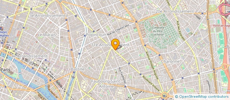 localisation de l'entreprise SOCIETE CHENEVERRY à PARIS
