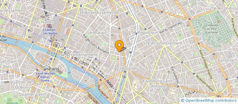 localisation de l'entreprise SOCIETE CHEZ JANOU  PARIS