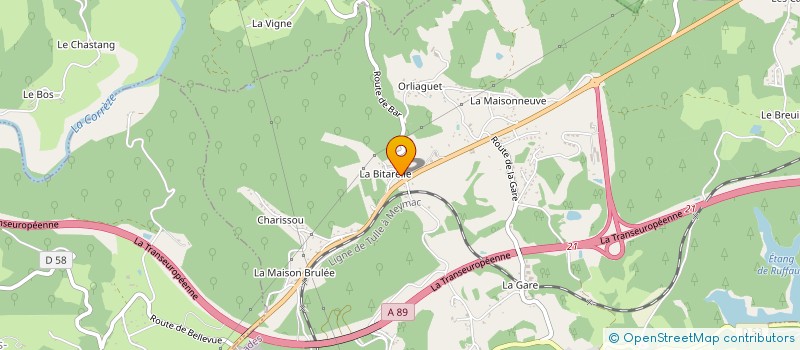 localisation de l'entreprise SOCIETE CHEZE ET FILS VOYAGES CHEZE  GIMEL-LES-CASCADES