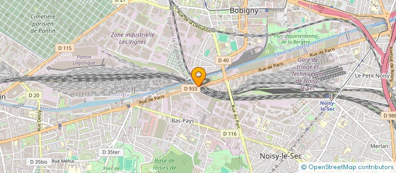 localisation de l'entreprise SOCIETE CHOU  BOBIGNY