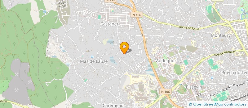 localisation de l'entreprise SOCIETE CHRETIEN  NIMES