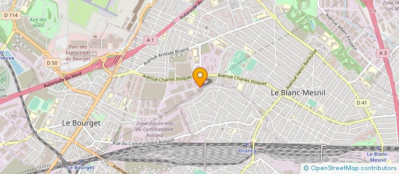 localisation de l'entreprise SOCIETE CHRETIEN à LE BLANC-MESNIL