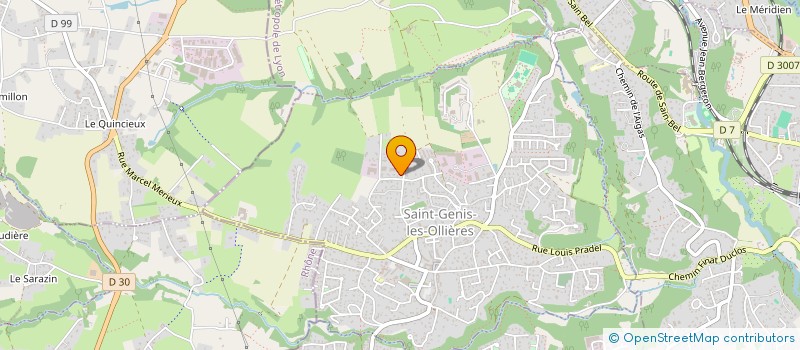 localisation de l'entreprise SOCIETE CHRISTIAN LECONTE - C.L.C.  SAINT-GENIS-LES-OLLIERES