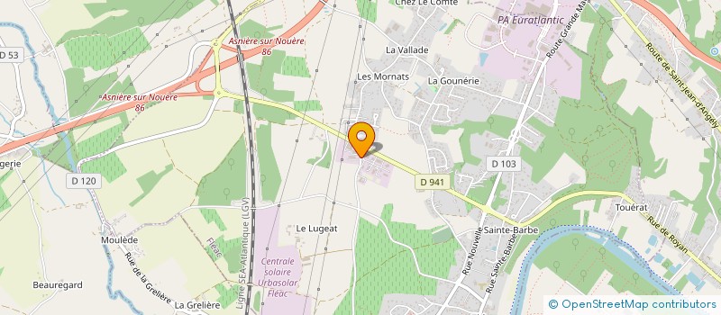 localisation de l'entreprise SOCIETE CHRISTOPHE BAS à FLEAC