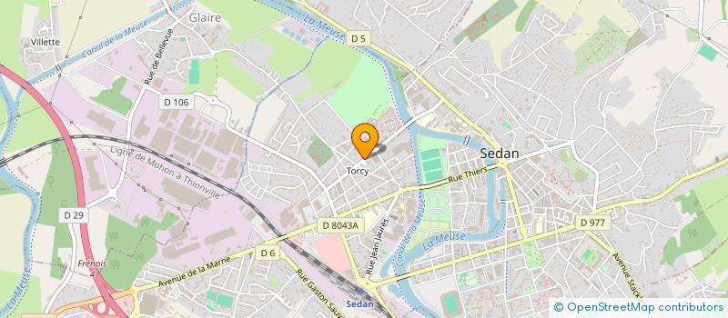 localisation de l'entreprise SOCIETE CICILE IMMOBILIERE MIDI  SEDAN