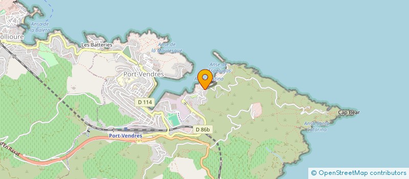 localisation de l'entreprise SOCIETE CINE REVE PRODUCTION  PORT-VENDRES