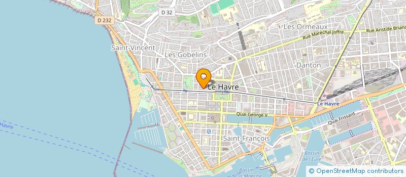 localisation de l'entreprise SOCIETE CINEMATOGRAPHIQUE HAVRAISE à LE HAVRE