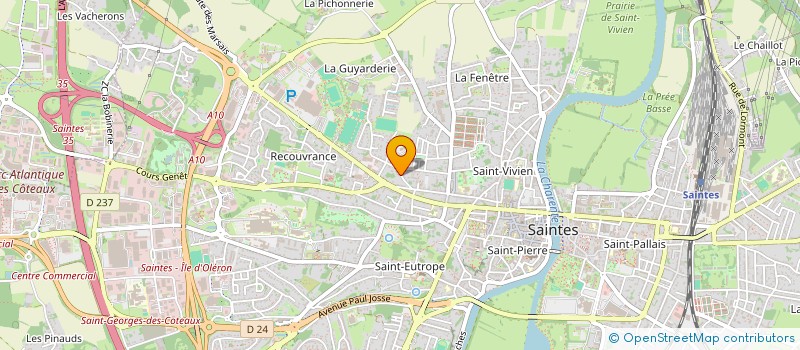 localisation de l'entreprise SOCIETE CIVBILE DE MOYENS ASA 17 à SAINTES