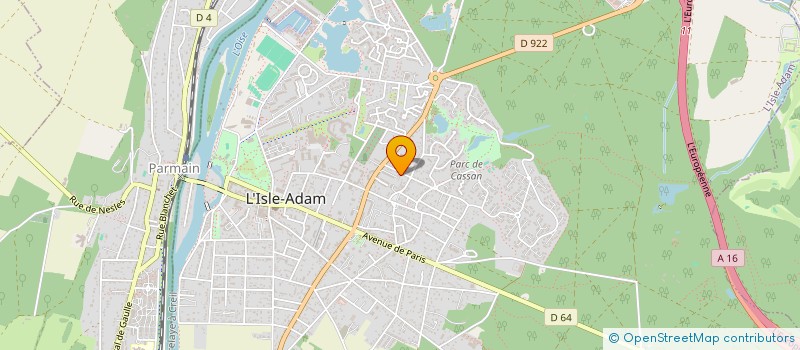 localisation de l'entreprise SOCIETE CIVIL IMMOBILIERE SC2M  L'ISLE-ADAM