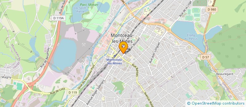 localisation de l'entreprise SOCIETE CIVILE 14 RUE DE DIJON  MONTCEAU-LES-MINES