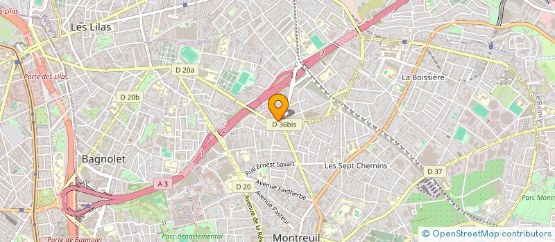 localisation de l'entreprise SOCIETE CIVILE 20 GAMBETTA à ROMAINVILLE