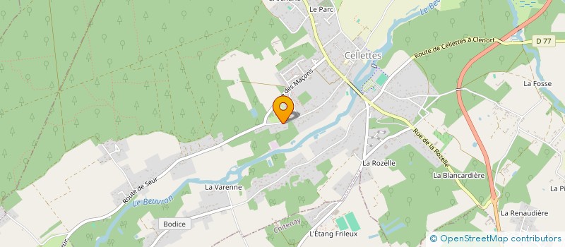 localisation de l'entreprise SOCIETE CIVILE 3 G à CELLETTES