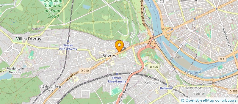 localisation de l'entreprise SOCIETE CIVILE 38 GRANDE RUE BIS à SEVRES