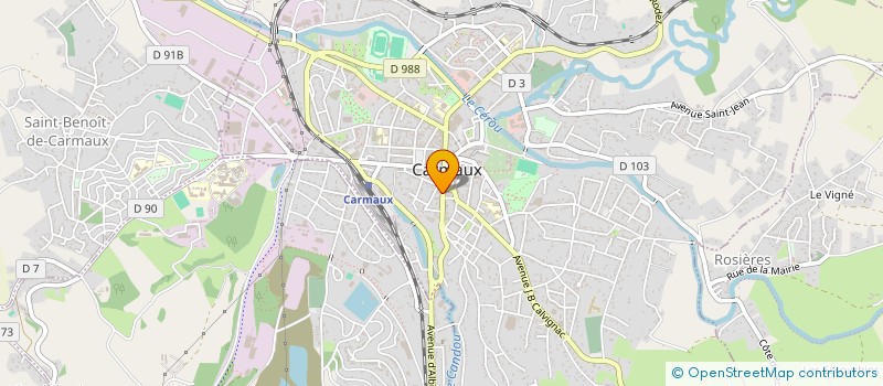 localisation de l'entreprise SOCIETE CIVILE 3T IMMO  CARMAUX