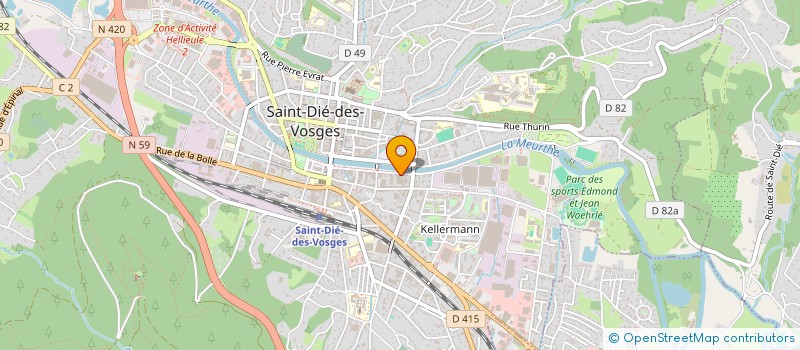 localisation de l'entreprise SOCIETE CIVILE 46 QUAI CARNOT SAINT DIE à SAINT-DIE-DES-VOSGES