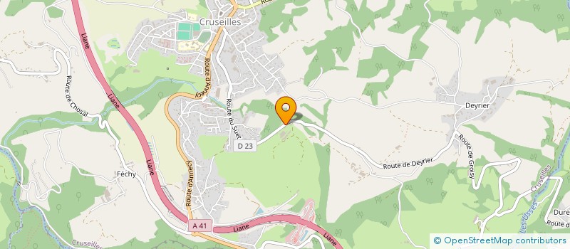 localisation de l'entreprise SOCIETE CIVILE 4FBDS  CRUSEILLES