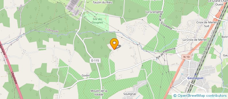 localisation de l'entreprise SOCIETE CIVILE A.B.C.A  PEUJARD