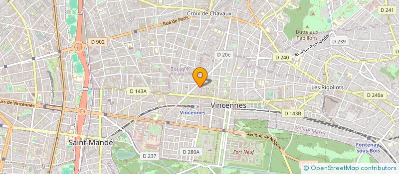 localisation de l'entreprise SOCIETE CIVILE ACR à VINCENNES