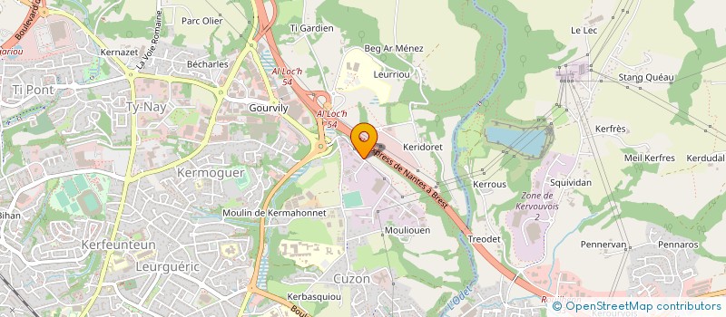 localisation de l'entreprise SOCIETE CIVILE AFI à QUIMPER