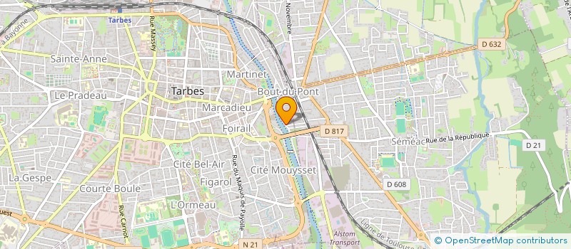 localisation de l'entreprise SOCIETE CIVILE AGAPORNIS  TARBES