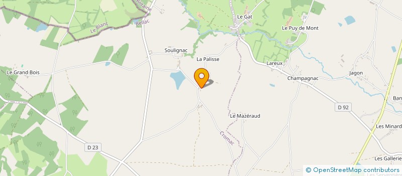 localisation de l'entreprise SOCIETE CIVILE AGRICOLE DE BOUBRAUD BAS à CROMAC