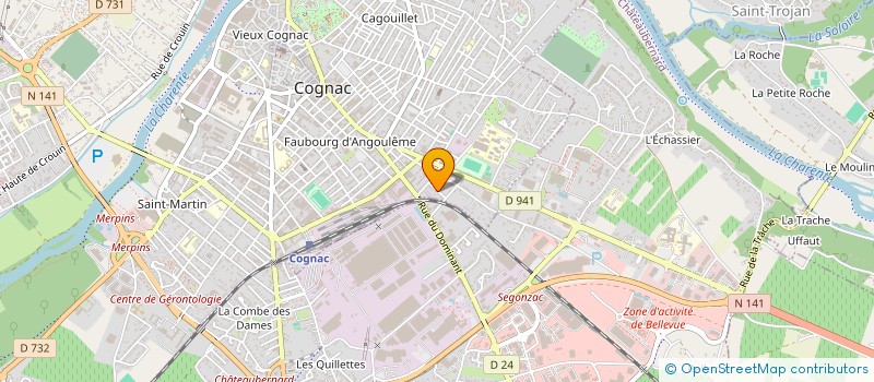 localisation de l'entreprise SOCIETE CIVILE AGRICOLE DES BRUNETS à COGNAC