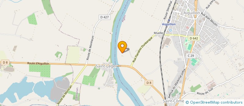 localisation de l'entreprise SOCIETE CIVILE AGRICOLE DU CHEVALIER  AIGUILLON