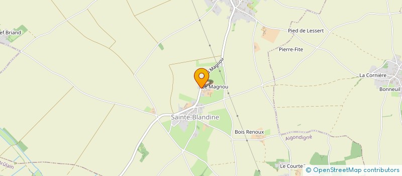 localisation de l'entreprise SOCIETE CIVILE AGRICOLE DU MAGNOU à AIGONDIGNE